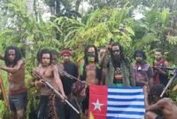 Tentara Pembebasan Nasional Papua Barat (TPNPB) Kodap XVI Yahukimo Korowai. (Foto: Dok. TPNPB-OPM)