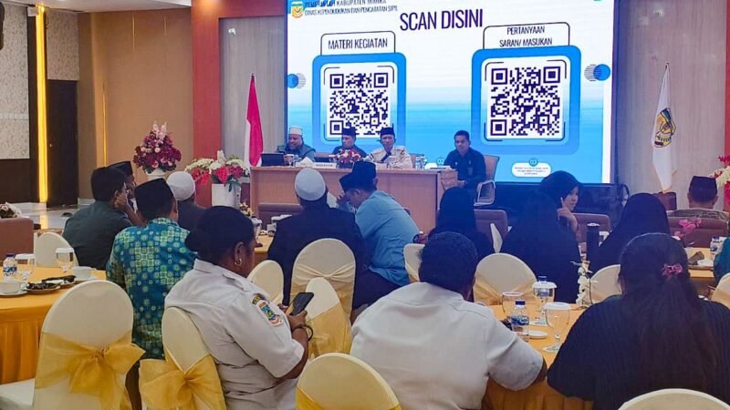 Suasana pemaparan materi dalam sosialisasi nikah, talak, dan rujuk di Multipurpose Room Grand Tembaga Hotel, Rabu (29/4/2026). (Foto: Galeri Papua/Kevin Kurni)