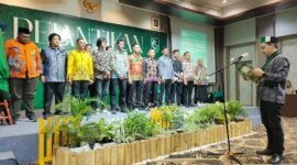 Ketua Umum Pengurus Besar Himpunan Mahasiswa Islam, Bagas Kurniawan, melantik Pengurus Badan Koordinasi (Badko) HMI Tanah Papua periode 2026 - 2028 dalam prosesi di Jayapura. Sabtu, 25 April 2026. Galeripapua/Ikbal Asra