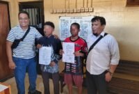 Proses tahap II kasus pencurian disertai kekerasan di Jalan Bougenville, Mimika. Tersangka diserahkan ke Kejaksaan. (Foto: Istimewa)