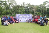 Foto bersama seluruh peserta Papua Youth Hat Tournament Frisbee 2026. (Foto: Istimewa)