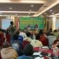 Pelaksanaan pertemuan bertajuk “Hearing Pimpinan DPR Papua Tengah” di Ballroom Hotel Horison Diana, Timika, Selasa (5/5/2026). (Foto: Galeri Papua/Ahmad).
