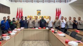 Pertemuan Badko HMI bersama Polda Papua. (Foto: Istimewa).