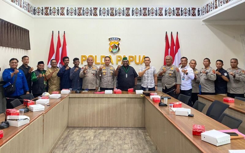 Pertemuan Badko HMI bersama Polda Papua. (Foto: Istimewa).