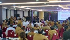 Suasana panel 1 Forum Koordinasi Strategis Percepatan Pembangunan Papua yang berlangsung Ballroom Hotel Horison Diana Timika, Senin (11/5/2026). (Foto: Galeri Papua/Ahmad)