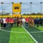 Foto bersama usai pembukaan Kapolda Cup Mini Soccer 2026 tingkat SMA/SMK se-Kabupaten Mimika, Selasa (12/5/2026) di Goldstone Arena Mini Soccer, Jalan Irigasi Ujung, Timika, Papua Tengah. (Foto: Galeri Papua/Endy Langobelen)