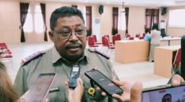 Kepala Kantor Pertanahan Mimika, Yosep Simon Done. (Foto: Galeri Papua/Kevin Kurni)
