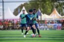 SMK Kasih Rafael melawan SMA YPK pada babak penyisihan Kapolda Cup II Mini Soccer 2026 tingkat SMA se-Kabupaten Mimika di Goldstone Arena, Timika, Rabu (13/5/2026). (Foto: Istimewa/Fernando Rio)