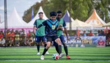 SMK Kasih Rafael melawan SMA YPK pada babak penyisihan Kapolda Cup II Mini Soccer 2026 tingkat SMA se-Kabupaten Mimika di Goldstone Arena, Timika, Rabu (13/5/2026). (Foto: Istimewa/Fernando Rio)