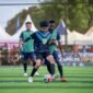 SMK Kasih Rafael melawan SMA YPK pada babak penyisihan Kapolda Cup II Mini Soccer 2026 tingkat SMA se-Kabupaten Mimika di Goldstone Arena, Timika, Rabu (13/5/2026). (Foto: Istimewa/Fernando Rio)