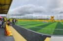 Suasana Goldstone Arena yang menjadi panggung turnamen Mini Soccer Kapolda Cup II. (Foto: Galeri Papua/Ahmad)