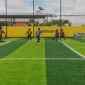 Pertandingan lanjutan Kapolda Cup Season II antara SMA YPPGI dan SMK Hermon, yang berlangsung pada Sabtu (16/5/2026) sore. (Foto: Galeri Papua/Kevin Kurni)
