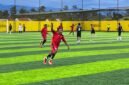 Selebrasi dari pemain SMAN 5 usai mengalahkan SMAN 7 pada babak 16 besar Kapolda Cup II Mini Soccer di Goldstone Arena, Jalan Irigasi, Timika, Senin (18/5/2026). (Foto: Galeri Papua/Endy Langobelen)