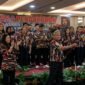 Momen pelantikan pengurus Laskar Merah Putih (LMP) Markas Daerah Papua Tengah, di Ballroom Hotel Horison Diana Timika, Senin (18/5/2026). (Foto: Galeri Papua/Ahmad)