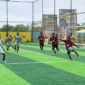 Laga semifinal Turnamen Mini Soccer Kapolda Cup II antara SMA Taruna melawan SMA YPPGI Mimika Di Goldstone Arena, Rabu (20/5/2026). (Foto: Galeri Papua/Ahmad)