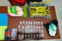 Sejumlah barang bukti yang diamankan polisi. (Foto: SatResnarkoba)