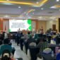 Kepala Dinas Kesehatan Kabupaten Mimika menyampaikan sambutannya pada seremoni pembukaan kegiatan Pertemuan Advokasi Promosi Kesehatan bersama lembaga adat, tokoh masyarakat, dan aparat kampung di salah satu hotel di Timika, Jumat (22/5/2026)