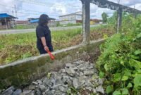 Kondisi pagar lahan Keuskupan Timika yang sudah dalam kondisi rusak. (Foto: Istimewa)