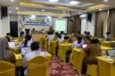 Suasana pertemuan evaluasi Program Promosi Kesehatan dan Microsite yang berlangsung di Ballroom Hotel Grand Tembaga, Selasa (26/5/2026).(Foto: Galeri Papua/Ahmad