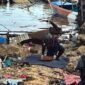 Upaya penanganan oleh aparat kepolisian dalam peristiwa ledakan besar di Distrik Biak Kota, Kabupaten Biak Numfor, Minggu (31/5/2026). (Foto: Istimewa/Humas Polres Biak)