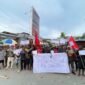 Mahasiswa FIM-WP menggelar aksi mimbar bebas di Waena, Jayapura, Sabtu, 2 Mei 2026. Galeripapua/ Istimewa.