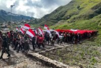 Peringatan Hari Lahir Pancasila di Kabupaten Puncak Jaya, Papua Tengah, Senin (1/6/2026). (Foto: Istimewa)