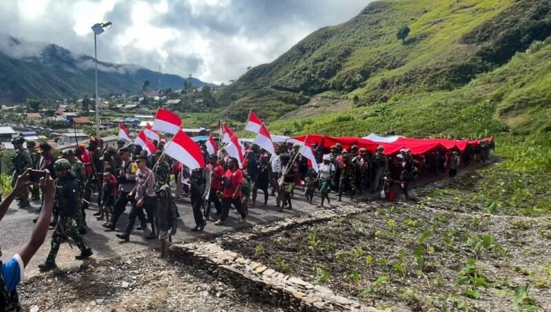 Peringatan Hari Lahir Pancasila di Kabupaten Puncak Jaya, Papua Tengah, Senin (1/6/2026). (Foto: Istimewa)