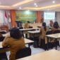 Suasana sosialisasi inovasi daerah tahun 2026 oleh Dinkes Mimika di ruang pertemuan Lantai 3 Hotel Grand Tembaga, Selasa (2/6/2026). (Foto: Galeri Papua/Ahmad)
