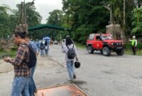 Akses masuk Kuala Kencana terpantau kembali normal pada Kami (4/6/2026). (Foto: Galeri Papua/Ahmad)
