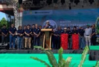 Seremoni pembukaan pameran hari lingkungan hidup di Pelataran Graha Eme Neme Yauware, Jumat (5/6/2026). (Foto: Galeri Papua/Ahmad)