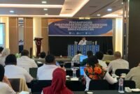 Suasana kegiatan pendampingan perhitungan rencana pemenuhan tenaga kesehatan di Ballroom Hotel Horison Diana, Timika, Rabu (17/6/2026). (Foto: Galeri Papua/Ahmad)