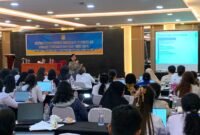 Suasana kegiatan evaluasi sistem pencatatan gizi 26 puskesmas di Ballroom Hotel Horison Diana Timika, Rabu (17/6/2026). (Foto: Galeri Papua/Ahmad)