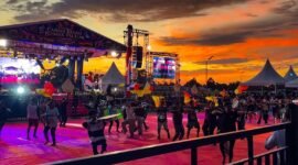 Gladi resik kegiatan Festival Cahaya Kreasi Pelajar Papua Tengah di Nabire, Selasa (23/6/2026) sore. (Foto: Galeri Papua/Endy Langobelen)