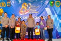 Kegiatan bakti kesehatan dalam rangka hari Bhayangkara ke-80 di Rumah Sakit Bhayangkara Polda Papua Tengah, Kabupaten Mimika, Selasa (23/6/2026). (Foto: Polres Mimika)