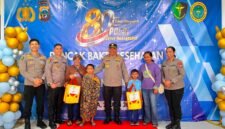Kegiatan bakti kesehatan dalam rangka hari Bhayangkara ke-80 di Rumah Sakit Bhayangkara Polda Papua Tengah, Kabupaten Mimika, Selasa (23/6/2026). (Foto: Polres Mimika)