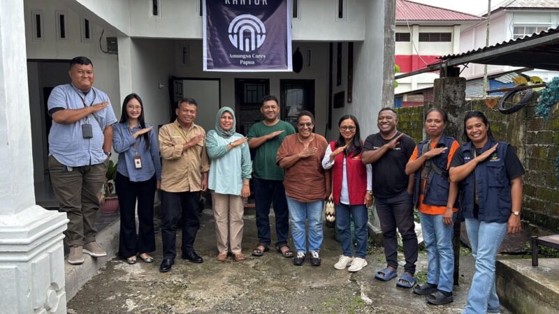 Foto bersama usai Visitasi Akreditasi LKS Yayasan Amungsa Cares Papua. (Foto: Istimewa)