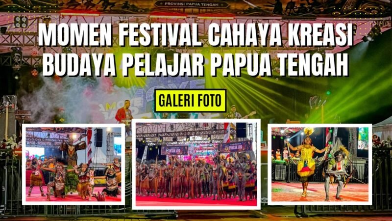 Sampul Galeri Foto momen Festival Cahaya Kreasi Budaya Pelajar Papua Tengah 2026. (Foto: Galeri Papua/Endy Langobelen)