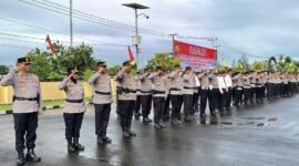 Upacara kenaikan pangkat di Polres Mimika, Selasa (30/6/2026). (Foto: Humas Polres Mimika)