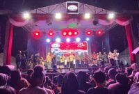 Panggung Konser Rima Kebangsaan yang digelar Dewan Pengurus Cabang (DPC) Barisan Merah Putih Republik Indonesia (BMP RI) Kabupaten Mimika, Rabu (1/7/2026). (Foto: Istimewa/Panitia)