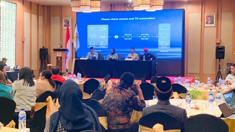 Suasana sosialisasi Peraturan Menteri Dalam Negeri (Permendagri) Nomor 10 Tahun 2026 mengenai Sistem Manajemen Keamanan Informasi Administrasi Kependudukan (Adminduk), di Swiss-Bellin Hotel Timika, Kamis (2/7/2026). (Foto: Galeri Papua/Ahmad)