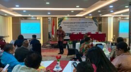 Suasana pelaksanaan FGD yang berlangsung di Ballroom Hotel Horison Diana Timika, Jumat (3/7/2026). (Foto: Galeri Papua/Ahmad)