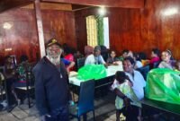 Kepala Suku Besar Damal Kabupaten Puncak, Antenus Yolemal, mengajak masyarakat menjaga keamanan di Kabupaten Puncak, Papua Tengah, Kamis (9/7/2026). (Foto: Istimewa)