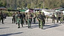 Kaskogabwilhan III, Marsda TNI Ir. Joko Sugeng Sriyanto, berkunjung ke Pos Satgas Yonif 731/Kabaresi di Distrik Beoga, Kabupaten Puncak, Papua Tengah, Kamis (9/7/2026). (Foto: Istimewa/Dok. Koops TNI Habema)