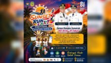 Flyer kegiatan Sunset Run and Art Festival 2026.