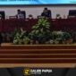 Ketua Fraksi Gerakan Bersatu, Herman Gafur, hadir dalam Rapat Paripurna IV Masa Sidang II DPRD Mimika, Kamis (30/7/2026). (Foto: Galeri Papua/Rachmat Julaini)