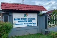 Kantor BPS Kabupaten Mimika. (Foto: Galeri Papua/Ahmad)