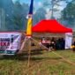 Pos Timbang Merdeka di tepi bundaran Mimika Smart City (Bundaran Petrosea). (Foto: Galeri Papua Ahmad)