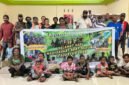 Foto bersama usai kegiatan nonton bareng dan diskusi film yang diselenggarakan LEPEMAWIL-MIMTIM di Kampung Naena Muktipura, Sabtu (8/8/2026). (Foto: Galeri Papua/Endy Langobelen)