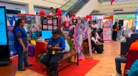 Suasana hari pertama Pameran Inovasi Daerah 3 besar pemenang Lomba Inovasi Daerah 2026, di Diana Mall lantai 2, Kamis (13/8/2026). (Foto: Galeri Papua/Ahmad)