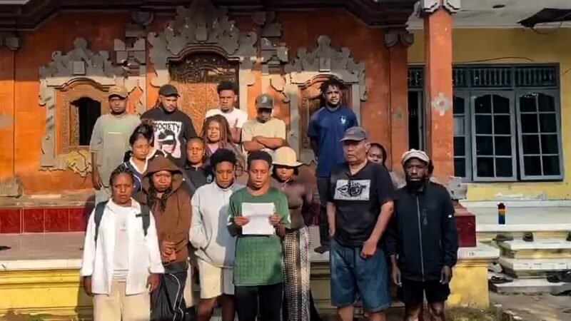 Mahasiswa Papua di kota studi Bali menyampaikan sejumlah tuntutan yang ditujukan kepada Pemerintah Provinsi Papua. Salah satu tuntutannya adalah pembayaran uang sewa asrama. (Foto: Dok. Mahasiswa Papua Kota Studi Bali)